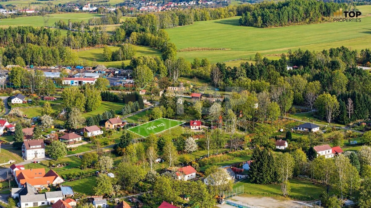Prodej stavebního pozemku pro RD, 934m2, Lomy u Kunžaku, Obec Člunek, Česká Kanada, JH
