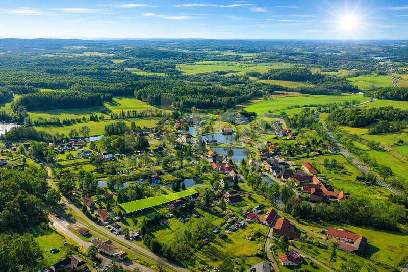 Prodej stavebního pozemku 1118m2, Lomy u Člunku, Česká Kanada